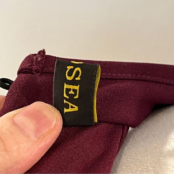 WOOSEA halter High Neck Split Bodycon Mermaid Evening Cocktail Long Dress - Picture 13 of 15